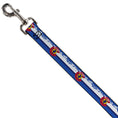 Load image into Gallery viewer, Dog Leash - Colorado Skier4/Mountains Blues/White/Red/Yellow