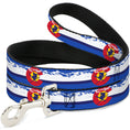 Load image into Gallery viewer, Dog Leash - Colorado Skier4/Mountains Blues/White/Red/Yellow