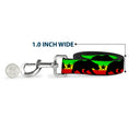 Load image into Gallery viewer, Dog Leash - Cali Bear/Star Silhouette Rasta/Black