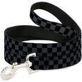 Load image into Gallery viewer, Dog Leash - Checker Weathered2 Black/Gray