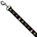 Load image into Gallery viewer, Dog Leash - Christmas Blocks Black/White/Multi Color