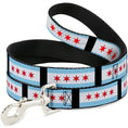 Load image into Gallery viewer, Dog Leash - Chicago Flags/Black