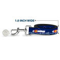 Load image into Gallery viewer, Dog Leash - Colorado Trout Flag Blue/White/Red/Yellow