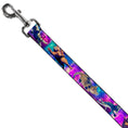 Load image into Gallery viewer, Dog Leash - Cats in Space Pinks/Blues