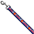 Load image into Gallery viewer, Dog Leash - Colorado ASPEN Flag/Snowy Mountains Weathered Blue/White/Red/Yellows
