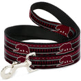 Load image into Gallery viewer, Dog Leash - Cali Bear/Aztec4 Black/Dark Reds/Cream