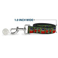 Load image into Gallery viewer, Dog Leash - Christmas Nutcracker Polka Dots Greens Gold Red