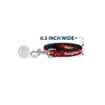 Load image into Gallery viewer, Dog Leash - Christmas NAUGHTY OR NICE/Snowflakes Reds/White/Green
