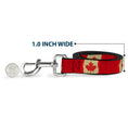 Load image into Gallery viewer, Dog Leash - Canada Flag Painted