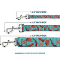 Load image into Gallery viewer, Dog Leash - Sheriff's Gear/Vertical Stripe Turquoise/Browns