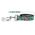 Load image into Gallery viewer, Dog Leash - Sheriff's Gear/Vertical Stripe Turquoise/Browns