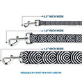 Load image into Gallery viewer, Dog Leash - Square Target White/Black