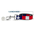 Load image into Gallery viewer, Dog Leash - Stars & Stripes Ribbon Red/Blue/White
