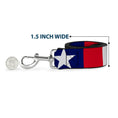Load image into Gallery viewer, Dog Leash - Stars & Stripes Ribbon Red/Blue/White