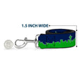 Load image into Gallery viewer, Dog Leash - Seattle Skyline Navy/Gray/Green
