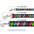 Load image into Gallery viewer, Dog Leash - Sprinkle Donuts Black/Multi Color