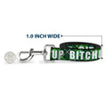 Load image into Gallery viewer, Dog Leash - St. Pat's DRINK UP BITCHES/Beer Mugs/Stacked Shamrocks Greens/White/Gold