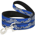 Load image into Gallery viewer, Dog Leash - Celtic Knot4 Blues/Black/White