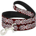 Load image into Gallery viewer, Dog Leash - Celtic Knot5 Reds/Black/White