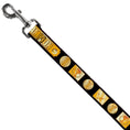 Load image into Gallery viewer, Dog Leash - CHAMPION Belt/Icons Black/Golds