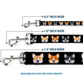 Load image into Gallery viewer, Dog Leash - Corgi 3-Faces Black