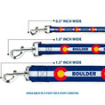 Load image into Gallery viewer, Dog Leash - Colorado BOULDER Flag Blue/White/Red/Yellow