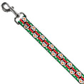 Load image into Gallery viewer, Dog Leash - Christmas Penguin Flip/Stripe Green/White/Orange/Black