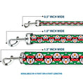 Load image into Gallery viewer, Dog Leash - Christmas Penguin Flip/Stripe Green/White/Orange/Black