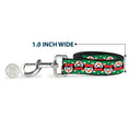 Load image into Gallery viewer, Dog Leash - Christmas Penguin Flip/Stripe Green/White/Orange/Black