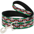 Load image into Gallery viewer, Dog Leash - Christmas Penguin Flip/Stripe Green/White/Orange/Black