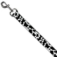 Load image into Gallery viewer, Dog Leash - Cow Pattern Print White/Black
