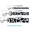 Load image into Gallery viewer, Dog Leash - Cow Pattern Print White/Black