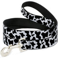Load image into Gallery viewer, Dog Leash - Cow Pattern Print White/Black