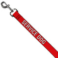 Load image into Gallery viewer, Dog Leash - SERVICE DOG Red/Black/White