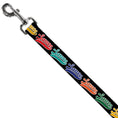 Load image into Gallery viewer, Dog Leash - SAUCE Baseball Script Black/Multi Color
