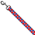 Load image into Gallery viewer, Dog Leash - Smiley Sad Face Checker Red/White/Blue