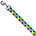 Load image into Gallery viewer, Dog Leash - Smiley Sad Face Checker Multi Color/White