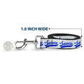 Load image into Gallery viewer, Dog Leash - SAUCE Baseball Script White/Blue