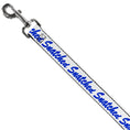 Load image into Gallery viewer, Dog Leash - SNATCHED Script White/Blue