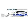 Load image into Gallery viewer, Dog Leash - SNATCHED Script White/Blue