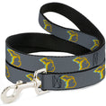 Load image into Gallery viewer, Dog Leash - Michigan Outline 4-Color Wave Repeat Gray/Multi Color