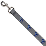 Dog Leash - Michigan Outline 4-Color Wave Repeat Gray/Blues