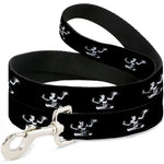 Dog Leash - Spirit of Detroit Logo Repeat Black/White