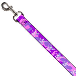 Dog Leash - Spirit of Detroit Logo Camo Pinks/Purples/White