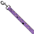 Load image into Gallery viewer, Dog Leash - Adventure Time Lumpy Space Princess Expressions Stacked Lavender