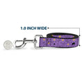 Load image into Gallery viewer, Dog Leash - Adventure Time Lumpy Space Princess Expressions Stacked Lavender
