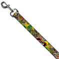 Load image into Gallery viewer, Dog Leash - Thor & Loki Poses/Retro Comic Books Stacked