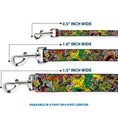 Load image into Gallery viewer, Dog Leash - Thor & Loki Poses/Retro Comic Books Stacked