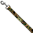 Load image into Gallery viewer, Dog Leash - LOKI Poses Black/Gold/Green