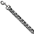 Load image into Gallery viewer, Dog Leash - Avengers "A" Logo Weathered Black/White